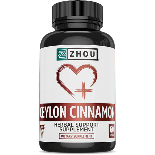 ZHOU Nutrition Ceylon Cinnamon 1200mg - 60 Capsules ZHNT06041 22.99