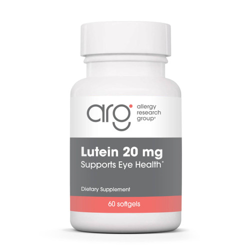 Allergy Research Group Lutein 20 mg 60 softgels bottle