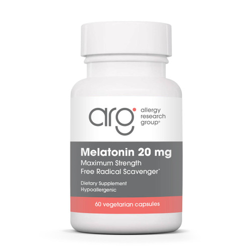Allergy Research Group Melatonin 20mg - 60 capsules ARGP15806 42.99