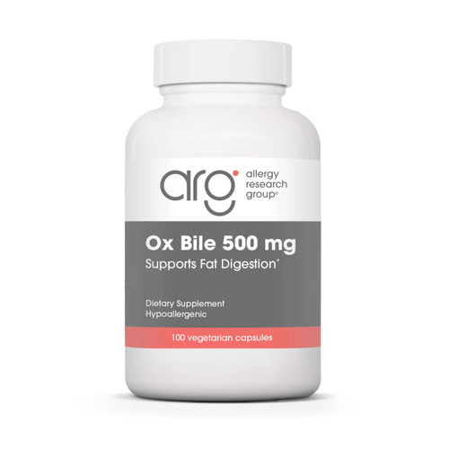 Allergy Research Group Ox Bile 500mg - 100 capsules
