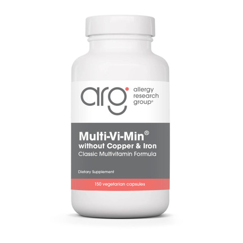 Allergy Research Group Multi-Vi-Min without Copper & Iron 150 vegetarian capsule bottle