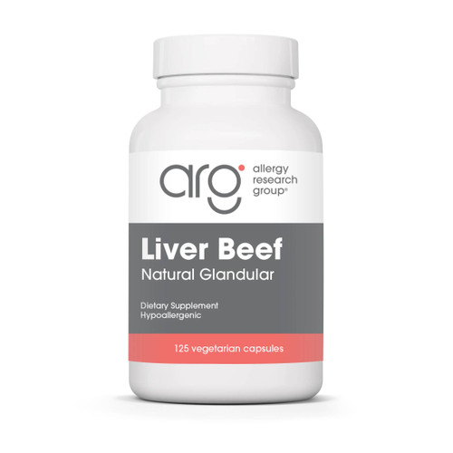 Allergy Research Group Liver Beef Natural Glandular vegetarian capsule bottle