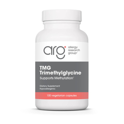 Allergy Research Group TMG Trimethylglycine 750 mg 100 vegetarian capsule bottle