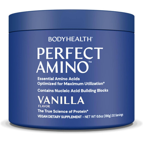 BodyHealth PerfectAmino Powder Vanilla 186 g tub, 30 servings