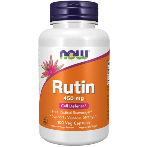 NOW Foods Rutin 450 mg 100 veg capsules bottle