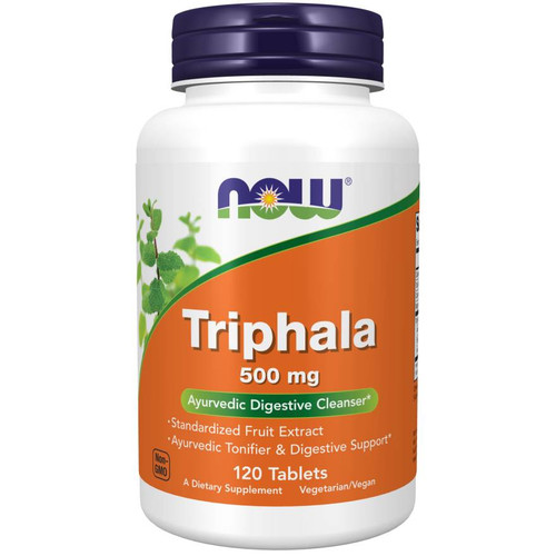 NOW Foods Triphala 500 mg 120 tablets bottle