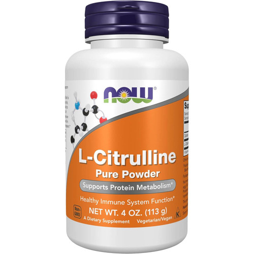 NOW Foods L-Citrulline Pure Powder 4 oz (113 g) bottle
