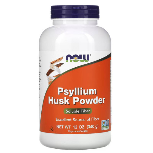 NOW Foods Psyllium Husk Powder 12 oz (340 g) bottle