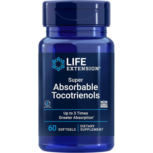 Life Extension Super Absorbable Tocotrienols 60 softgels bottle