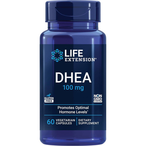 Life Extension DHEA 100 mg 60 vegetarian capsule bottle