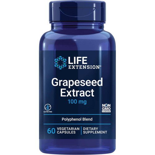 Life Extension Grapeseed Extract 100 mg 60 vegetarian capsule bottle