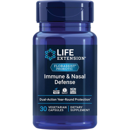 Life Extension FLORASSIST Immune & Nasal Defense 30 vegetarian capsules bottle