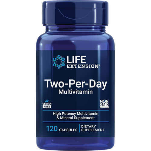 Life Extension Two-Per-Day Multivitamin 120 capsule bottle