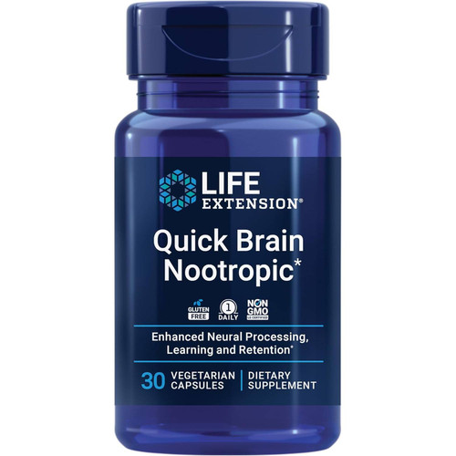 Life Extension Quick Brain Nootropic - 30 Capsules LFEX40631 23.99