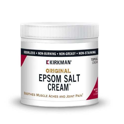 Kirkman Original Epsom Salt Cream 4 oz (113 g) jar