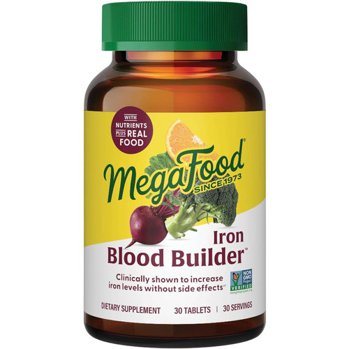MegaFood Blood Builder Iron 30 tablet bottle