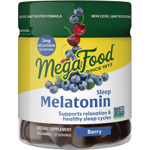 MegaFood Melatonin Berry Good Sleep Gummies - 54 Gummies MGFD04156 21.99