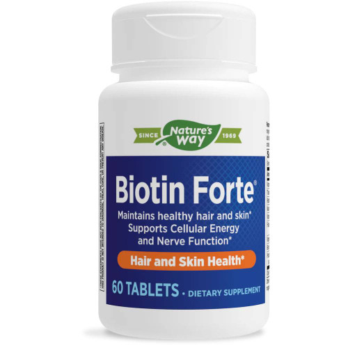 Nature's Way Biotin Forte 5mg without Zinc - 60 Tablets NTWY07514 19.99
