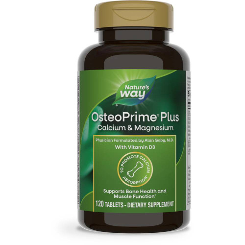 Nature's Way OsteoPrime Plus Calcium & Magnesium 120 tablets bottle