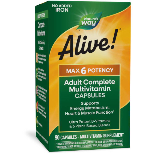 Nature's Way Alive! Max6 Daily - 90 Capsules NTWY50924 19.99