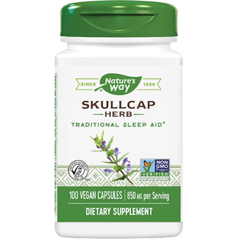 Nature's Way Skullcap Herb 100 vegan capsules bottle