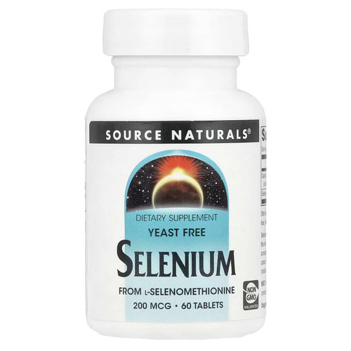 Source Naturals Selenium, Yeast Free - 60 Tablets SRNT09221 BeautifiedYou.com