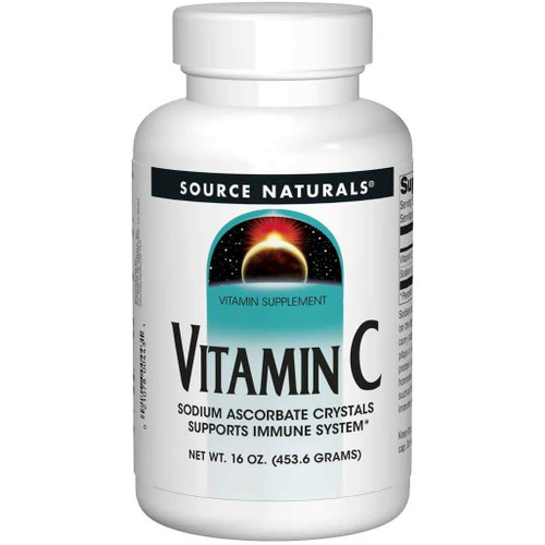 Source Naturals Vitamin C Sodium Ascorate Crystals - 453.6 Grams SRNT04431 BeautifiedYou.com