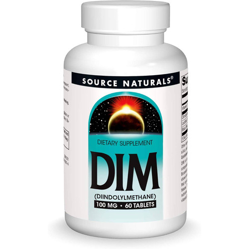 Source Naturals DIM 100 mg 60 tablets bottle