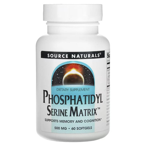Source Naturals Phosphatidyl Serine Matrix 500 mg 60 softgel bottle