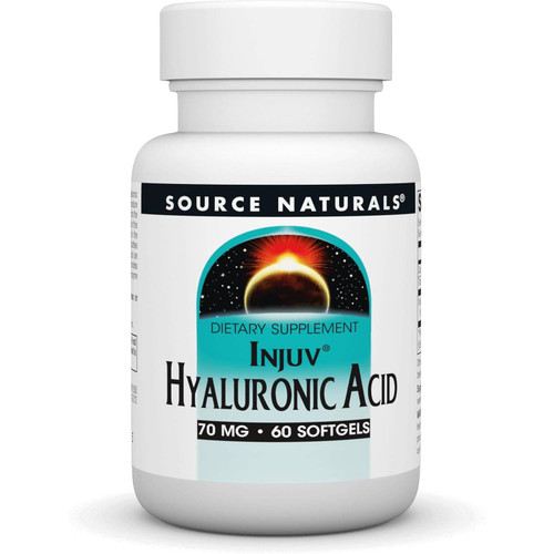 Source Naturals Injuv Hyaluronic Acid 70 mg 60 softgels bottle