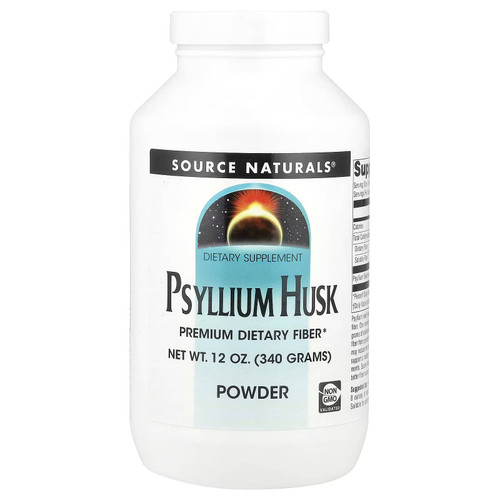 Source Naturals Psyllium Husk Powder 12 oz (340 g) bottle