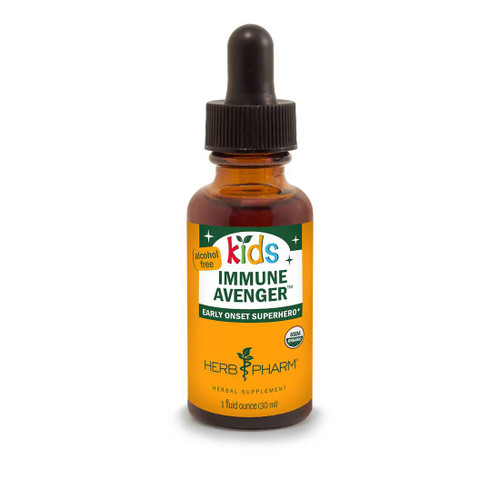 Herb Pharm Kids Immune Avenger liquid extract 1 fl oz (30 mL) dropper bottle