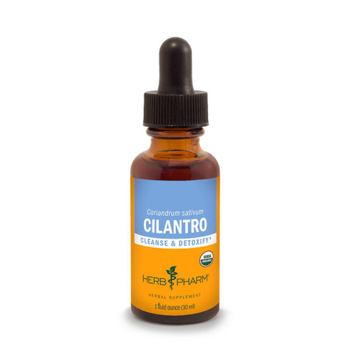 Herb Pharm Cilantro liquid extract amber dropper bottle
