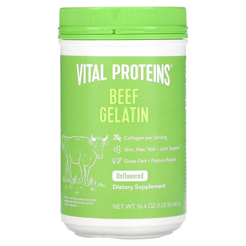 Vital Proteins Beef Gelatin unflavored 16.4 oz canister
