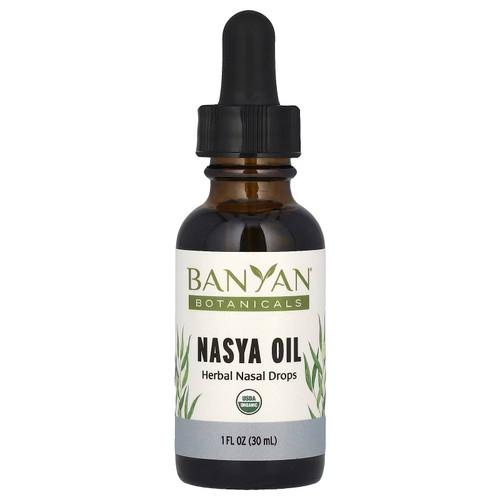 Banyan Botanicals Nasya Oil herbal nasal drops 1 fl oz (30 ml) dropper bottle
