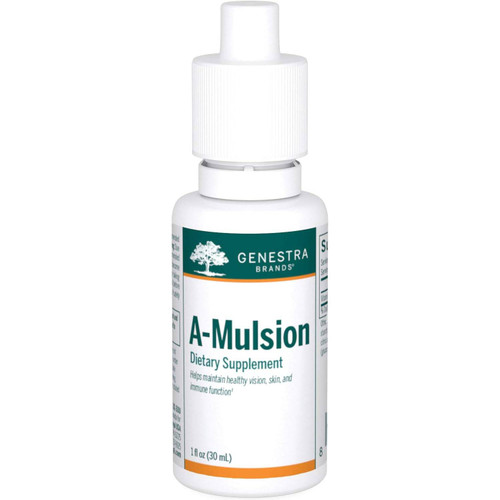Genestra Brands A-Mulsion liquid vitamin A bottle