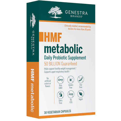 Genestra Brands HMF Metabolic 50 billion CFU probiotic box