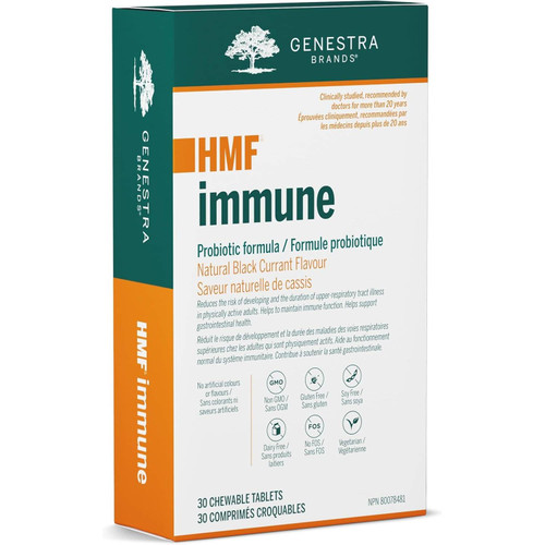 Genestra Brands HMF Immune blackcurrant chewable 30 tablet box