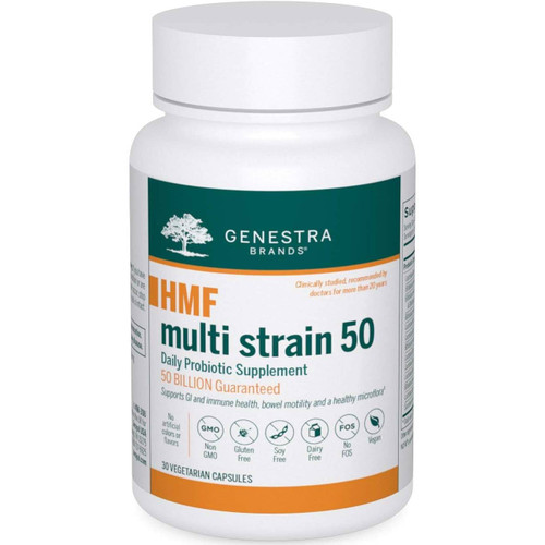 Genestra Brands HMF Multi Strain 50 capsule bottle