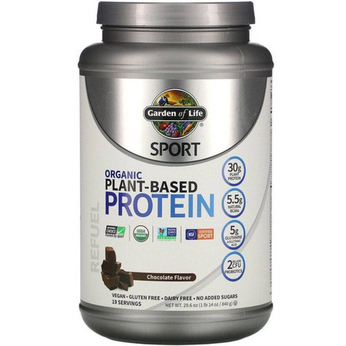 Garden of Life SPORT Organic Plant-Based Protein Chocolate 840 g tub