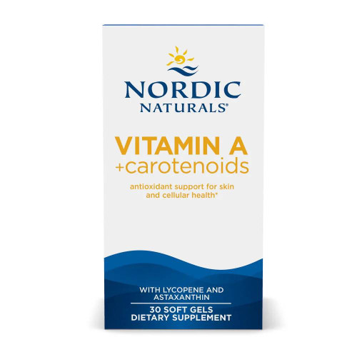 Nordic Naturals Vitamin A + Carotenoids 30 soft gel box