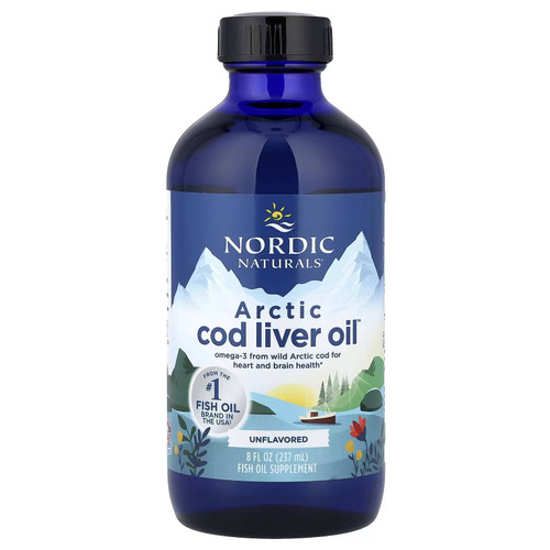 Nordic Naturals Arctic Cod Liver Oil Unflavored - 237 Milliliters