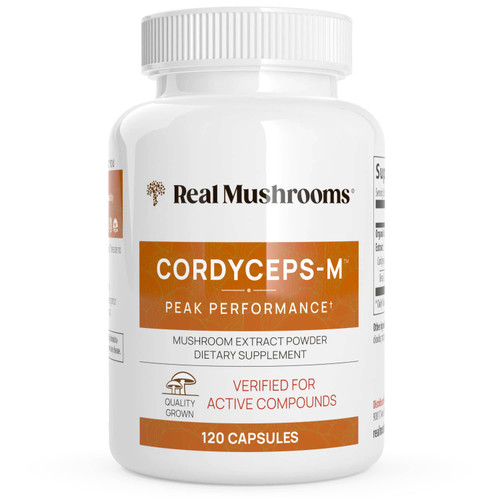 Real Mushrooms Cordyceps Mushroom Extract Capsules - 120 Capsules
