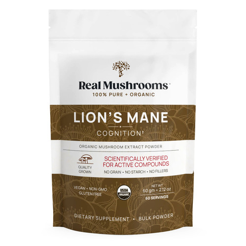 Real Mushrooms Lion's Mane Extract Powder - 60 Grams