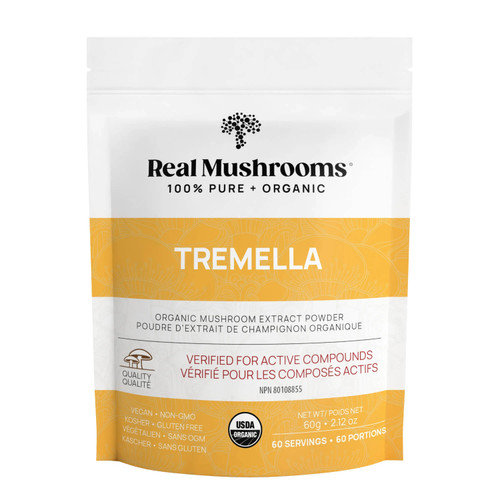 Real Mushrooms Tremella organic mushroom extract powder 60 g pouch