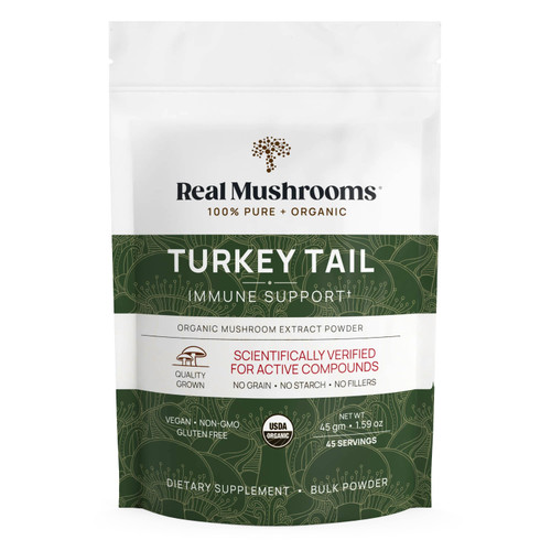 Real Mushrooms Turkey Tail Mushroom Extract Powder - 45 Grams