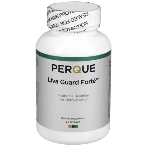 Perque Liva Guard Forte 60 softgel bottle with safety seal