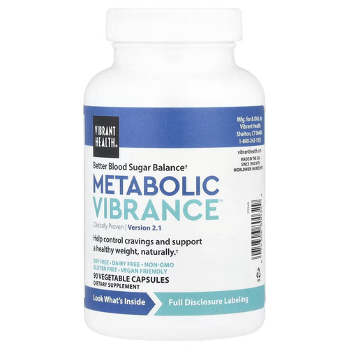 Vibrant Health Metabolic Vibrance craving and blood sugar support 90 capsule bottle