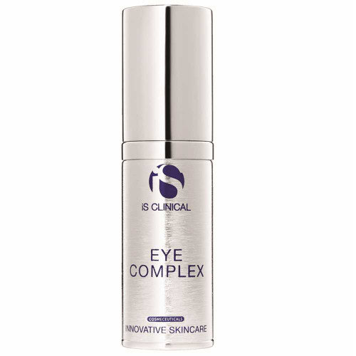 iS Clinical Eye Complex silver pump bottle