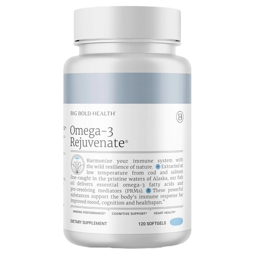 Big Bold Health Omega-3 Rejuvenate 120 softgels bottle